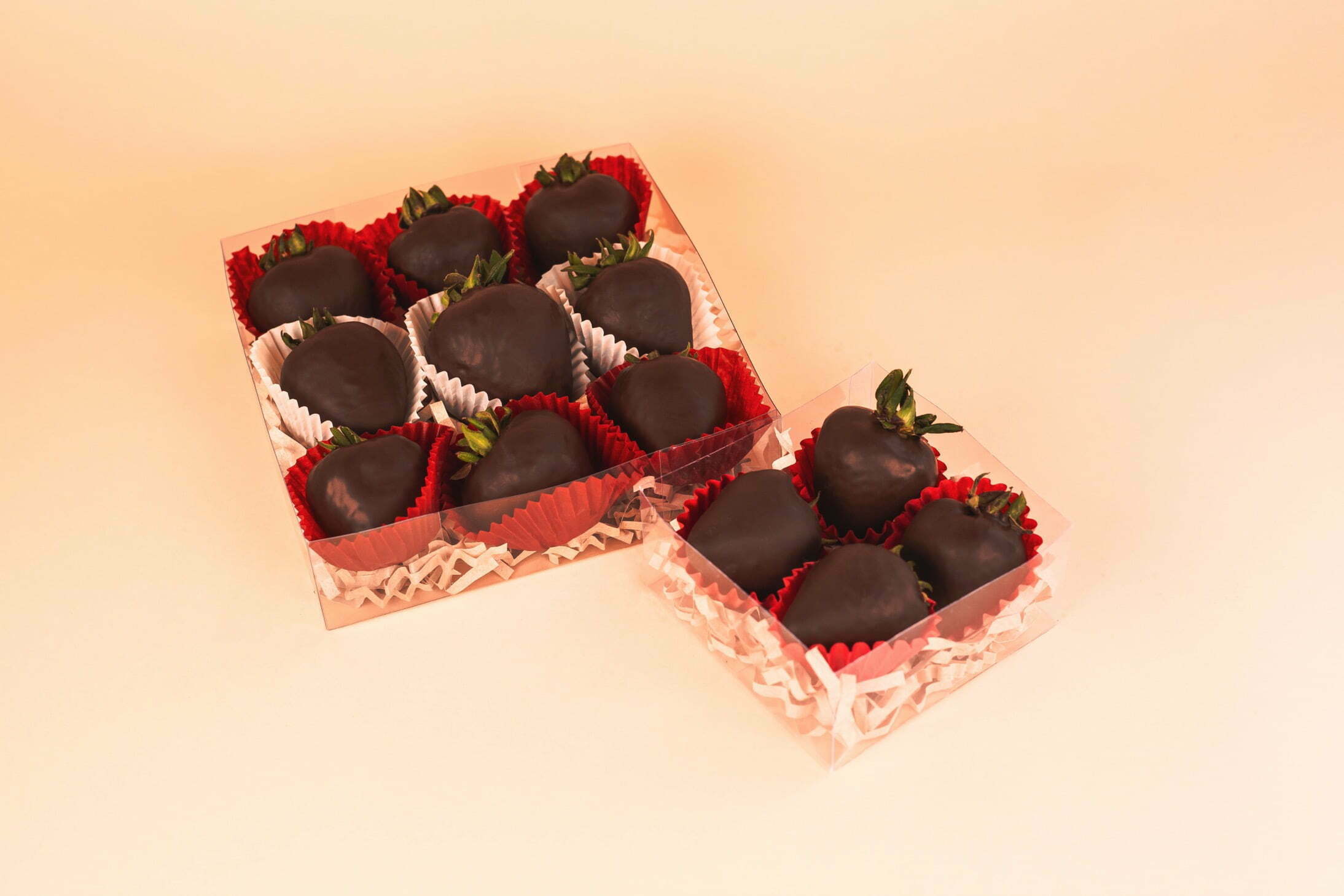 Bombones de chocolate y fresa sin azúcar (San Valentín)