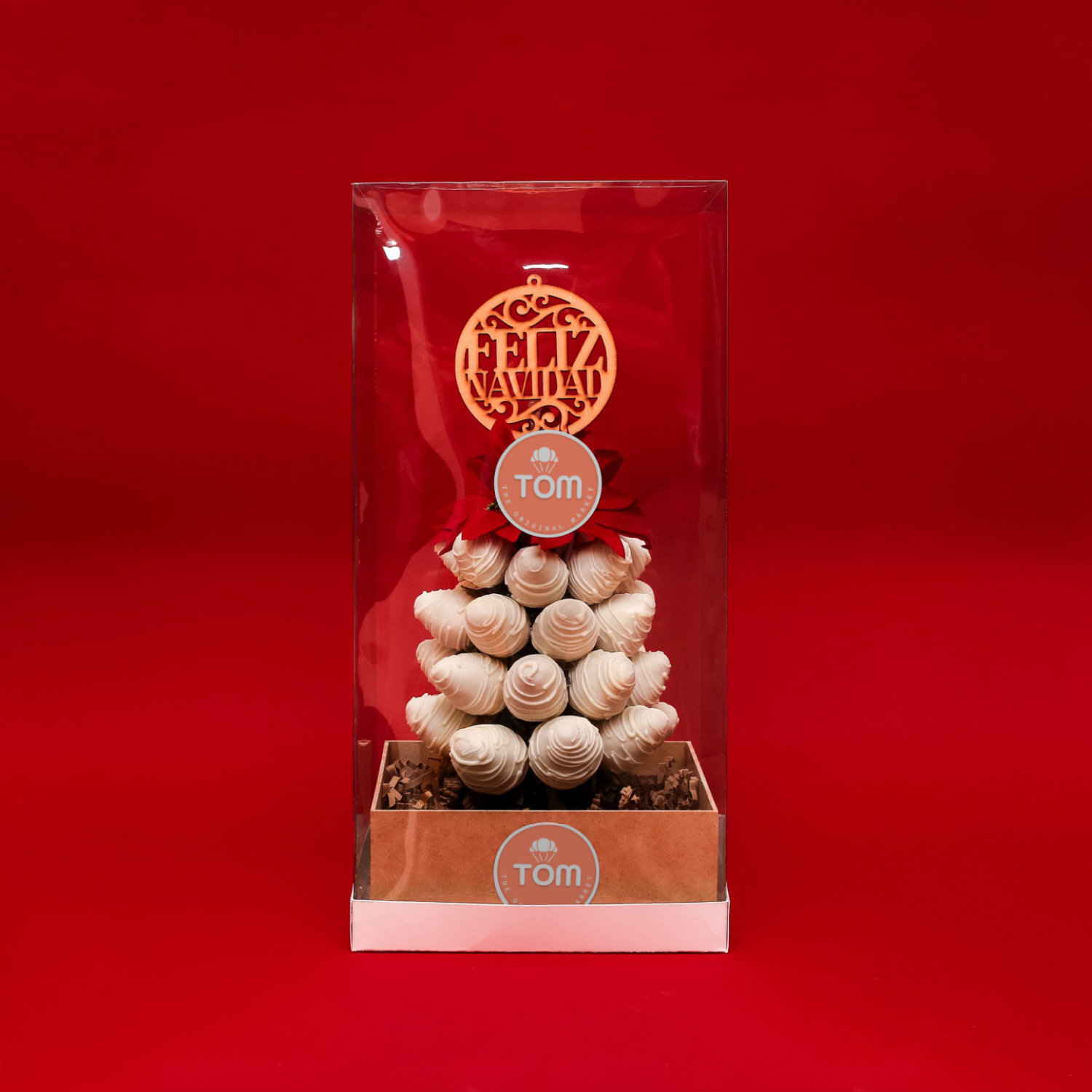 Árbol Navideño de Fresas - Blanco