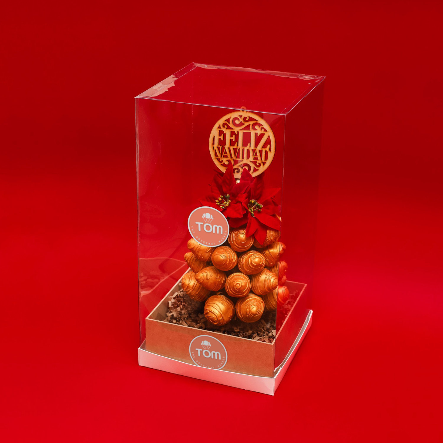 Árbol Navideño de Fresas - Dorado