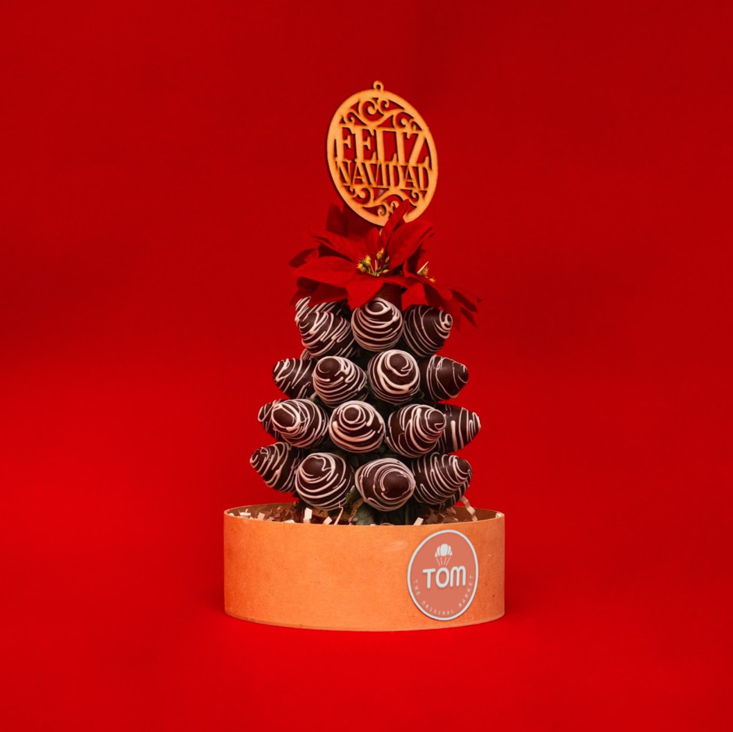 Árbol Navideño de Fresas - Cafe