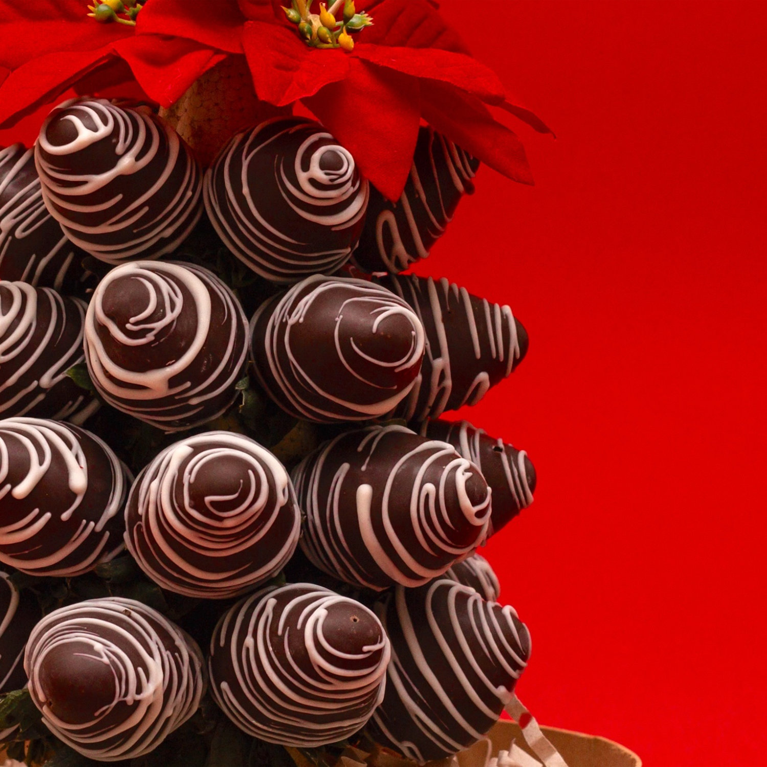 Árbol Navideño de Fresas - Cafe